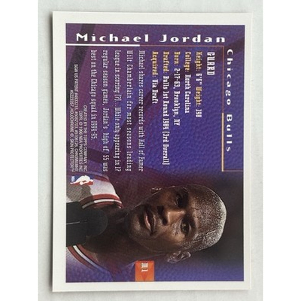 1995-96 Topps Finest - Mystery Finest Michael Jordan #M1 Bordered