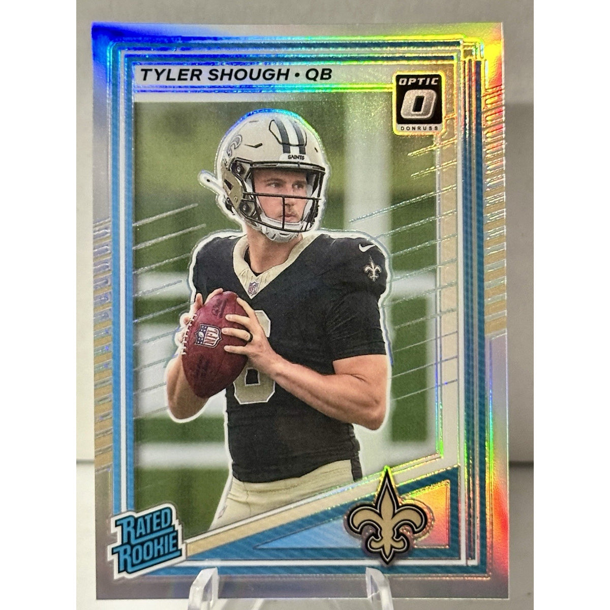 2025 Donruss Optic Preview Tyler Shough Holo RC #304 Saints