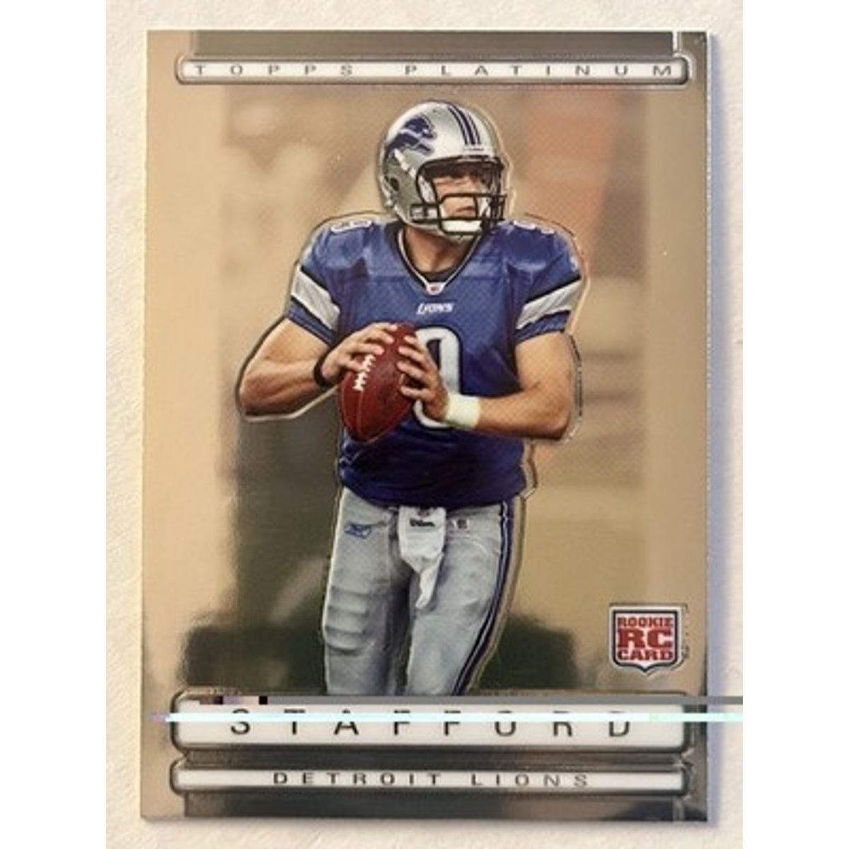 Matthew Stafford RC 2009 Topps Platinum Rookie Card #125 Detroit Lions RC