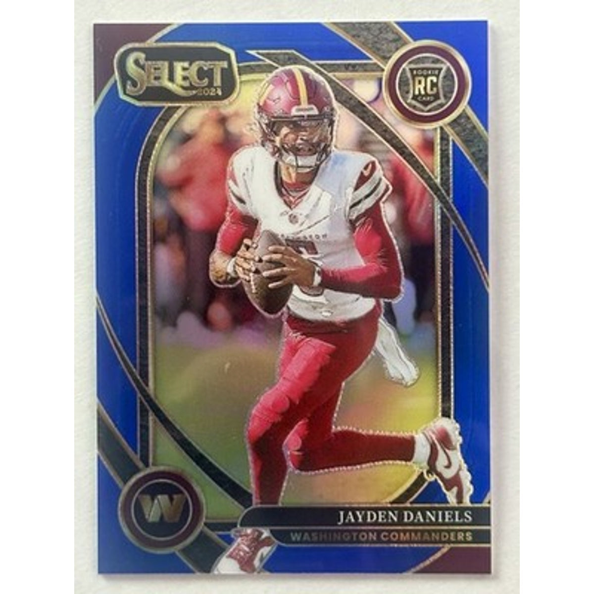 2024 Panini Select - Club Level Jayden Daniels #217 Blue Prizm /99 (RC)