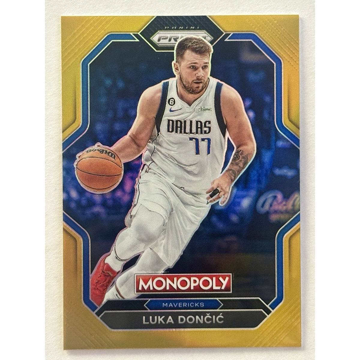 2022-2023 Panini Prizm Monopoly Luka Doncic Gold Prizm /49 #PS1