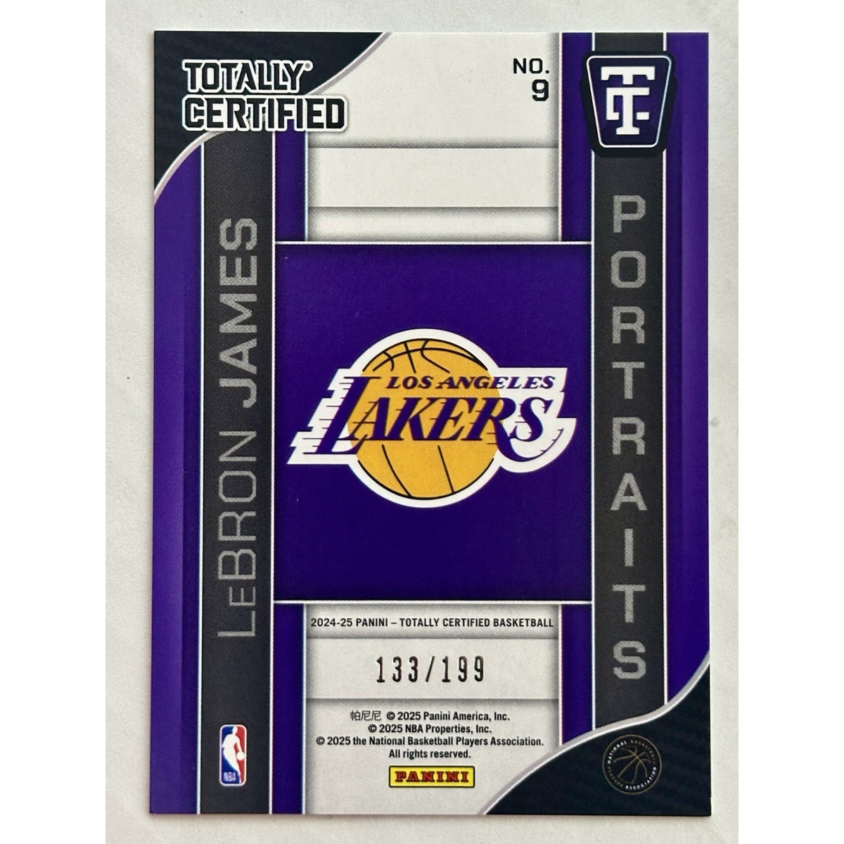2024-25 Panini Totally Certified LeBron James /199 Mirror Pink