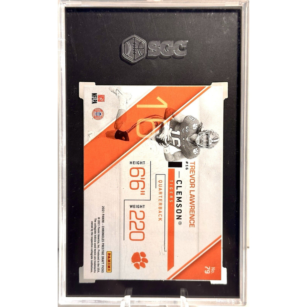 2021 Chronicles Draft Picks Prestige Trevor Lawrence #79 SGC 10 Gem Rookie RC