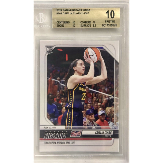 2024 Panini Instant WNBA #144 Caitlin Clark Fever Rookie RC BGS 10 Pristine
