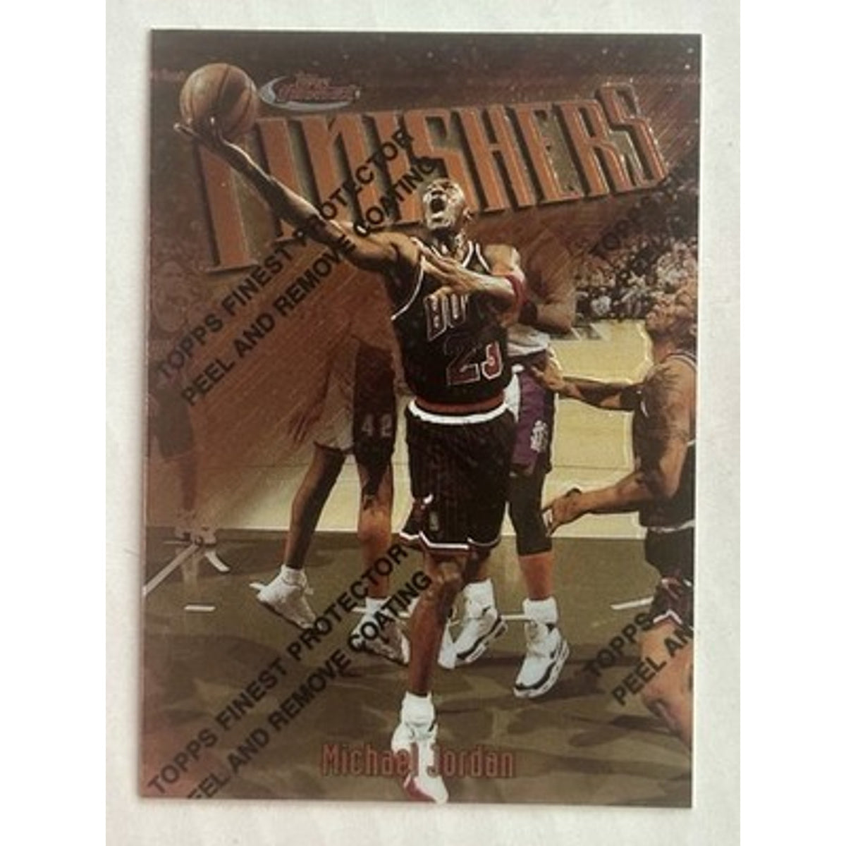Topps Finest 1997-98 Finishers Bronze Michael Jordan #39 with coating