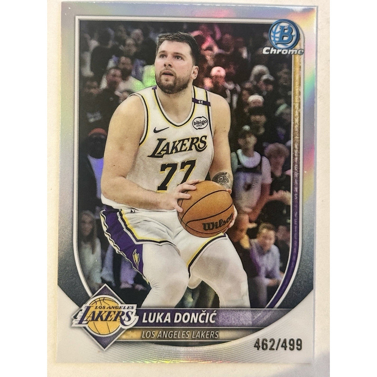 2025 Bowman Chrome Luka Doncic Refractor /499 #BCV-123