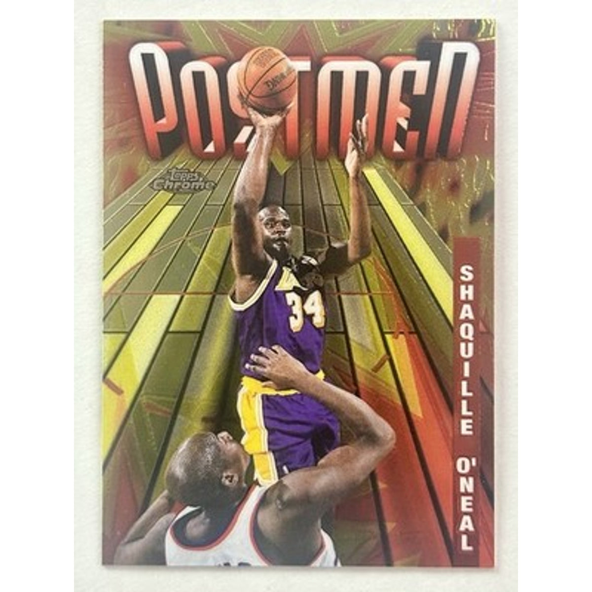 1998-99 Topps Chrome Postmen Shaquille O'Neal Los Angeles Lakers