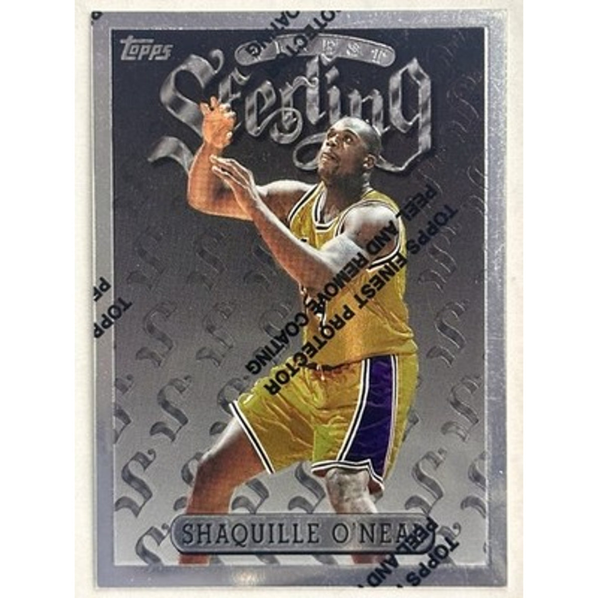 1997-98 Topps Shaquille Oneal W/Coating Finest Sterling #289 LA Lakers