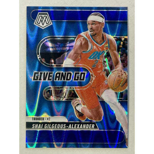 2024-25 Panini Mosaic - Give and Go Shai Gilgeous-Alexander #2 /149