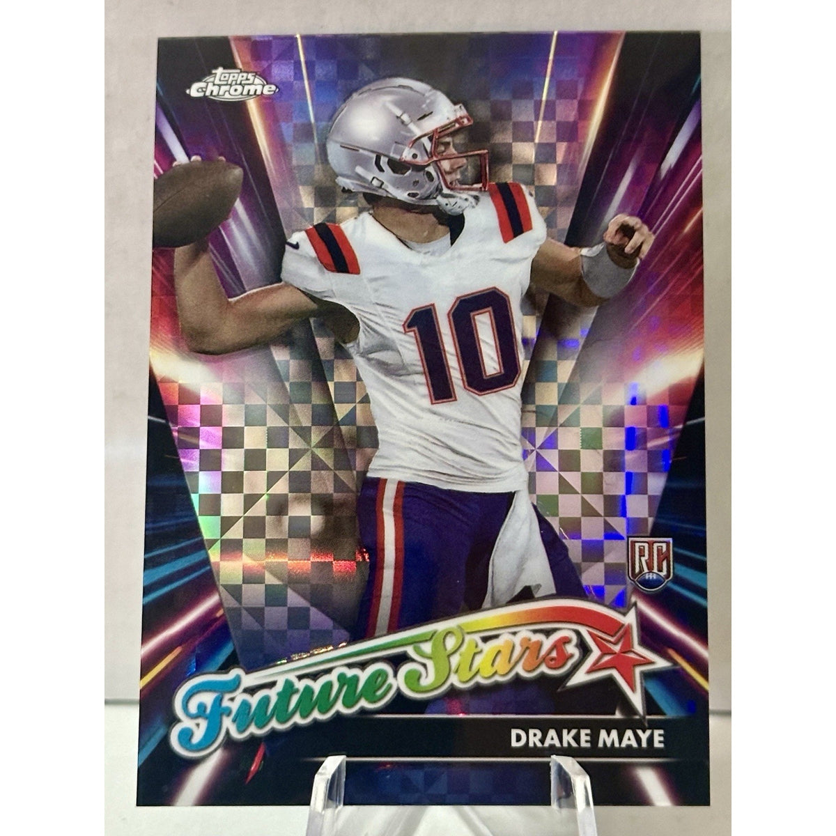 2024 Topps Chrome - Future Stars Drake Maye #FS-3 X-Fractor (RC)