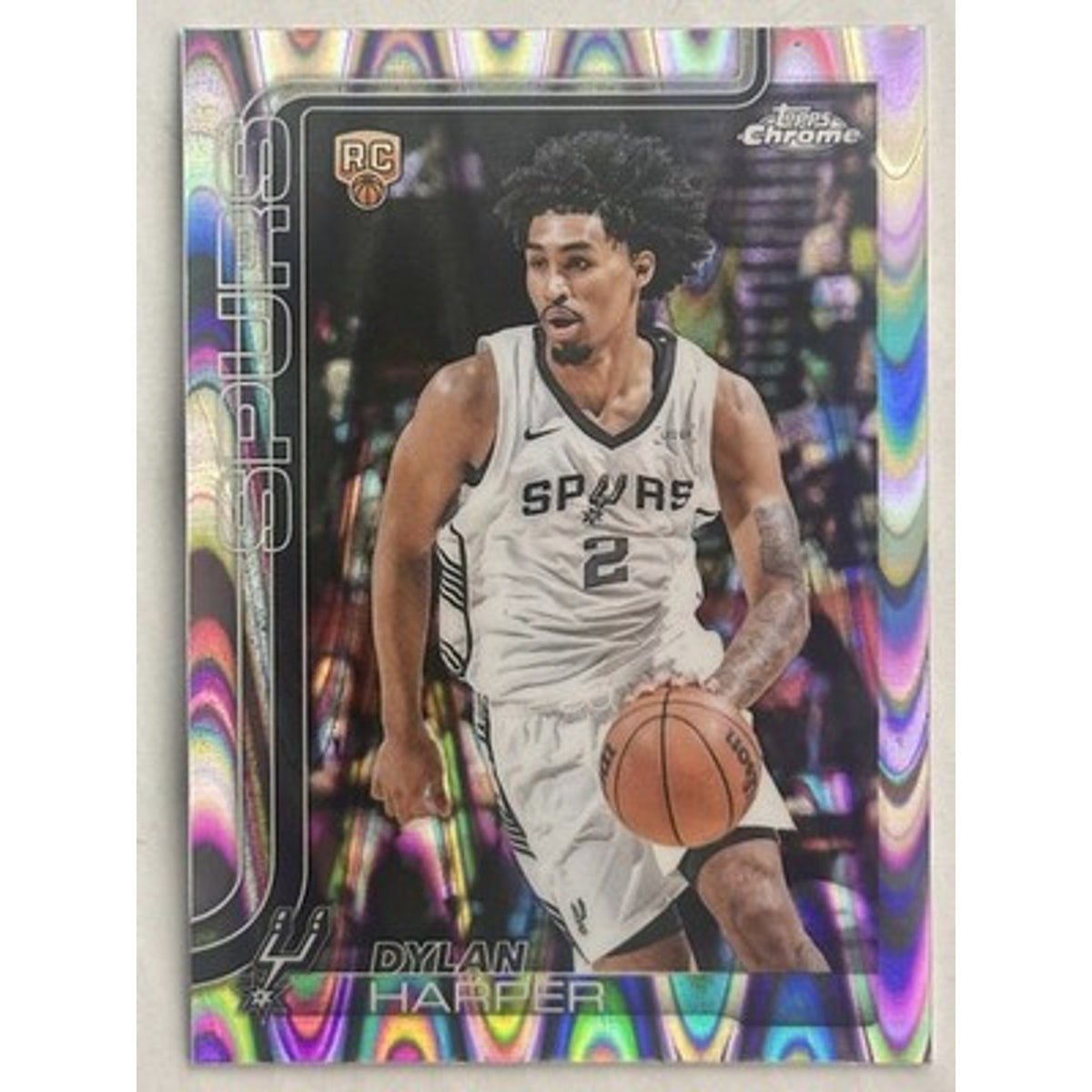 Dylan Harper 2025 Topps Chrome #252 RayWave Refractor Rookie RC