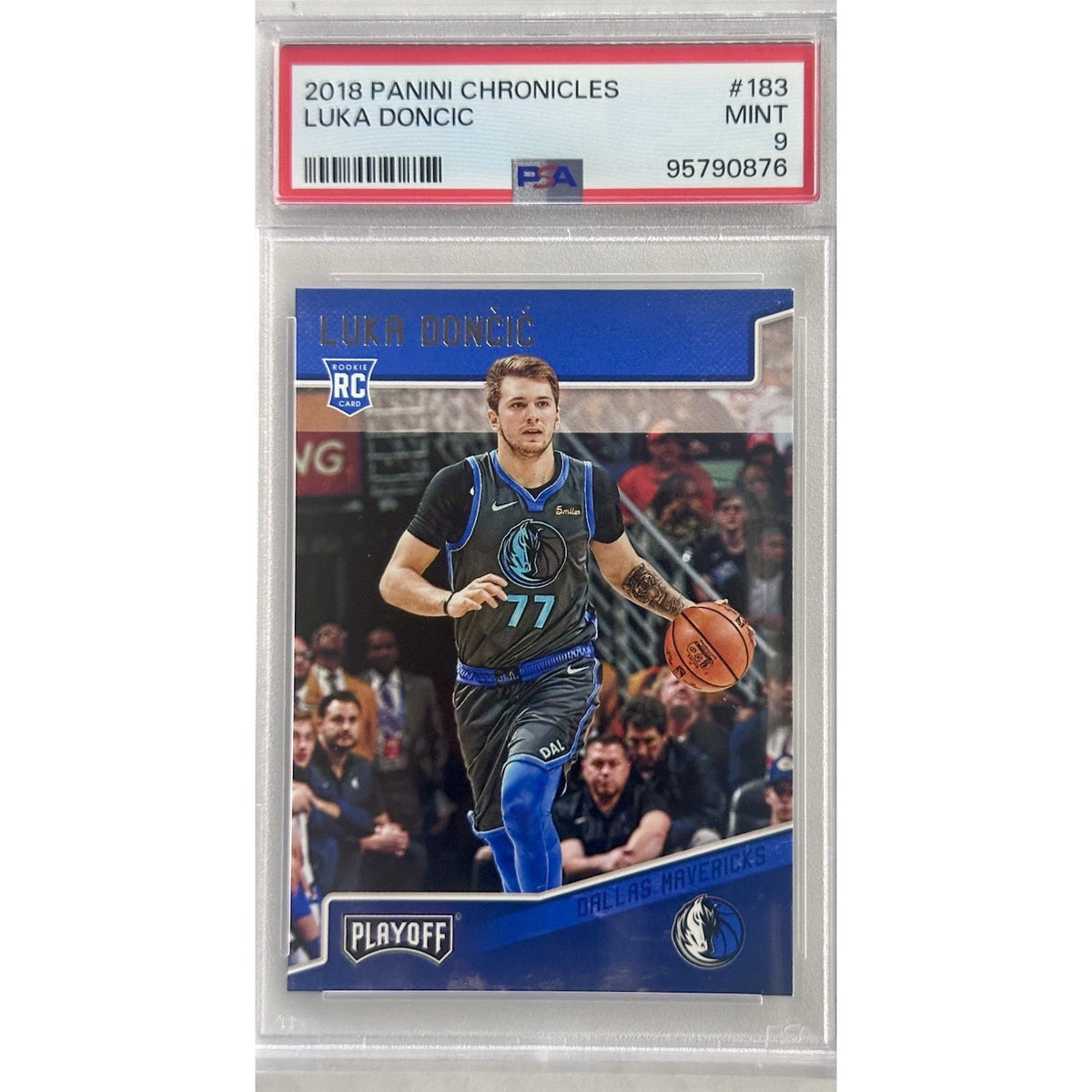 2018 Panini Chronicles Luka Doncic #183 Playoff RC Rookie PSA 9 MINT