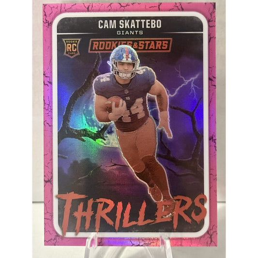 2025 Panini Rookies & Stars Cam Skattebo Thrillers /75!! Rookie Giants
