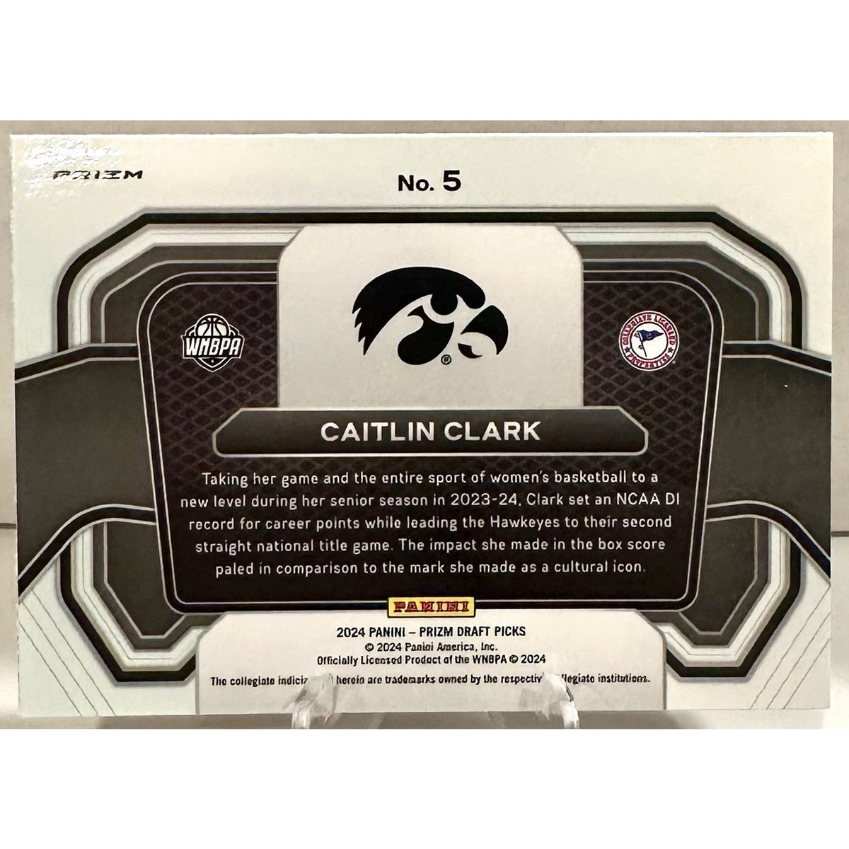 2024 Panini Prizm Draft Picks - Campus Legends Caitlin Clark Red Ice Prizm (RC)