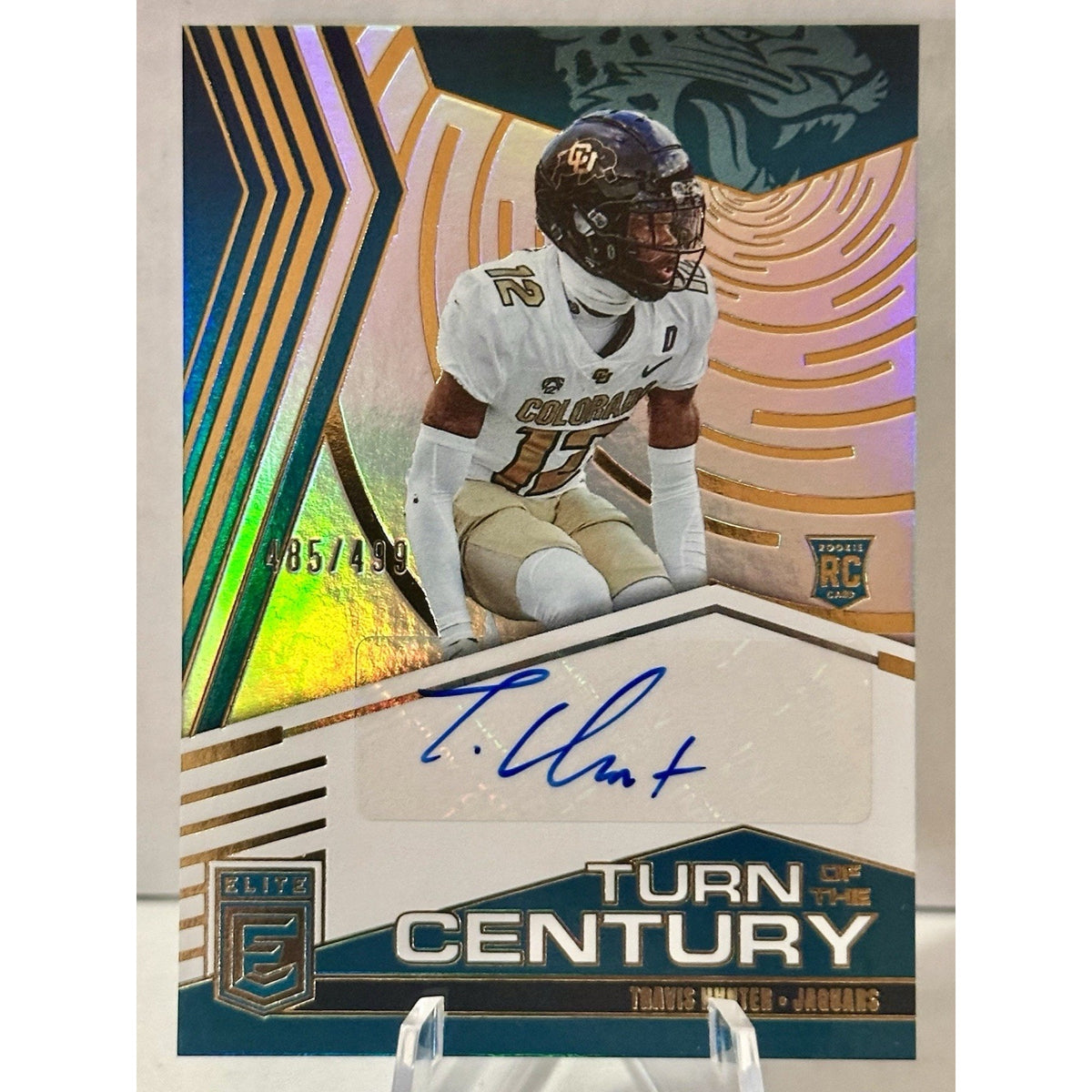 2025 Donruss Elite - Travis Hunter Turn of the Century AUTO /499 - Jaguars (RC)