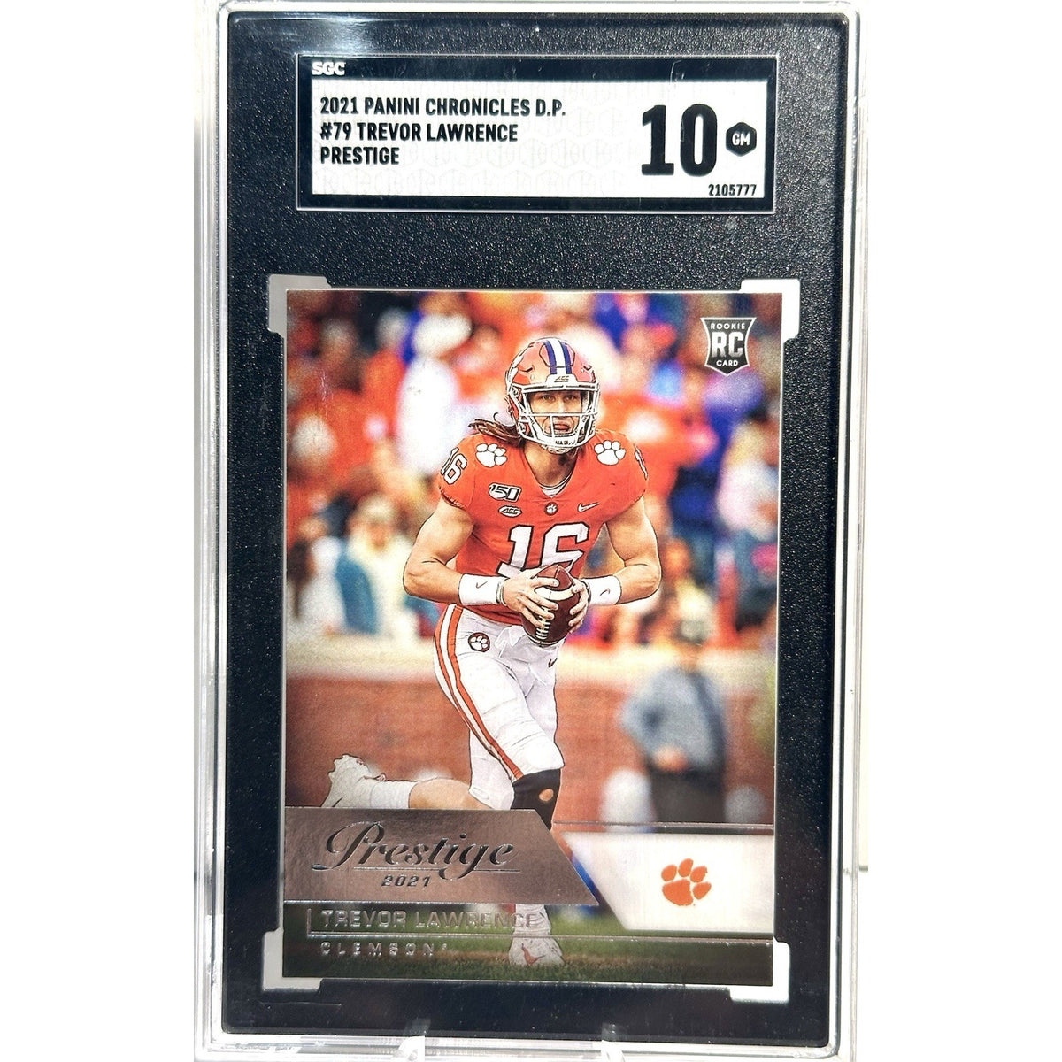 2021 Chronicles Draft Picks Prestige Trevor Lawrence #79 SGC 10 Gem Rookie RC